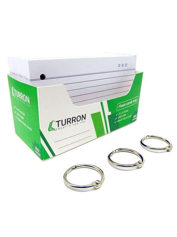 Turron Tek Yönlü İndeks Flash Kart Tepsisi - 200 GSM, 150 Kart&hellip;